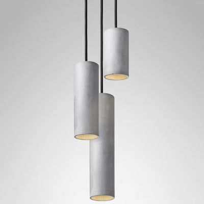 Trio Lighting Hotel lampada da terra ad arco con paralume grigio h