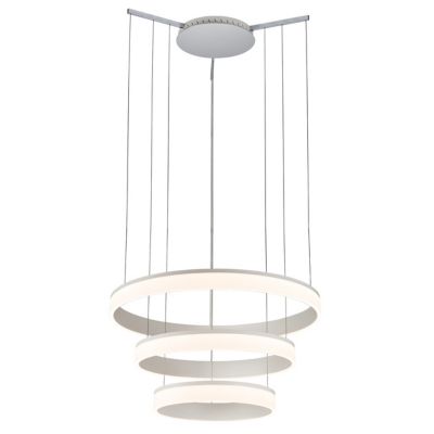 Halo LED 3-Tier Chandelier