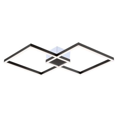 Fractal LED Symmetric Semi-Flushmount