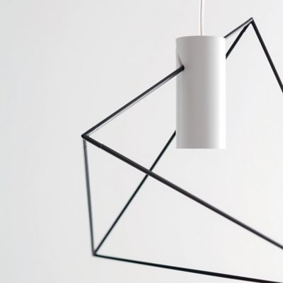 Rock Garden Pendant Light (Black/Black Pyramid) - OPEN BOX