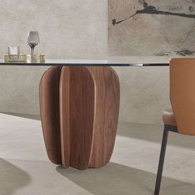 Shown in Super Matte Walnut finish, Detail shot