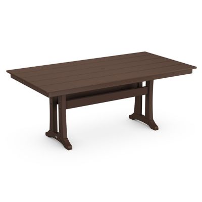 Farmhouse Trestle Outdoor Dining Table