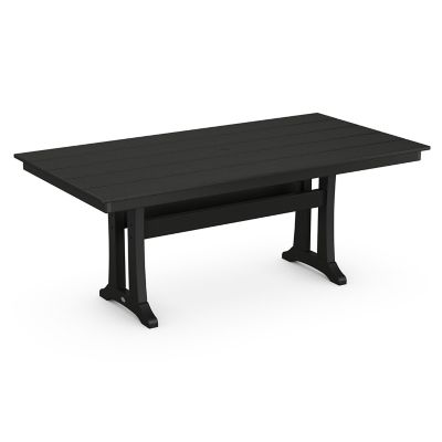 Farmhouse Trestle Outdoor Dining Table