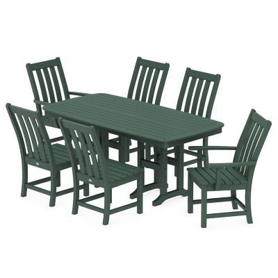 Vineyard Outdoor 7-Piece Dining Set with Pedestal Leg
