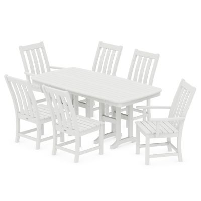 Vineyard Outdoor 7-Piece Dining Set with Pedestal Leg