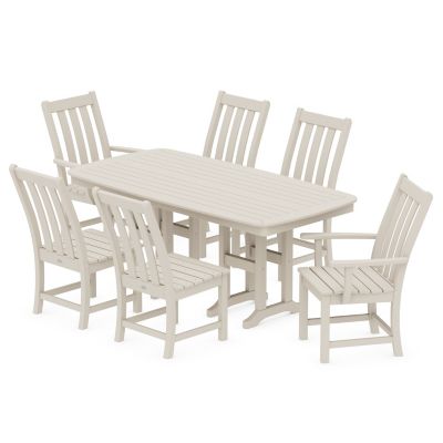 Vineyard Outdoor 7-Piece Dining Set with Pedestal Leg