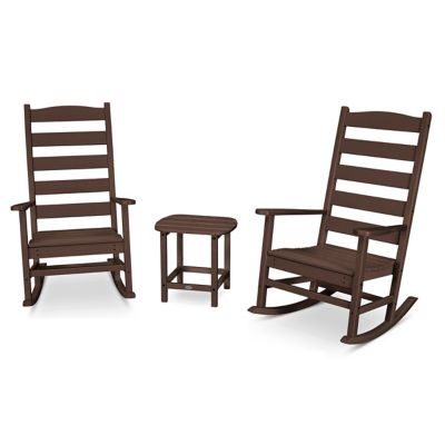 Shaker 3-Piece Porch Outdoor Rocking Chair Set