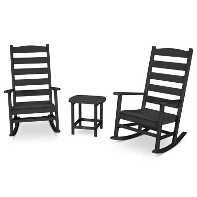 Shaker 3-Piece Porch Outdoor Rocking Chair Set