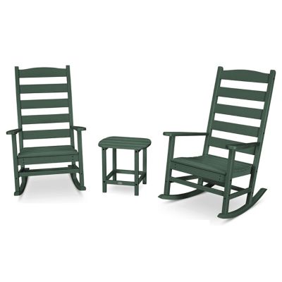 Shaker 3-Piece Porch Outdoor Rocking Chair Set