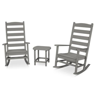 Shaker 3-Piece Porch Outdoor Rocking Chair Set