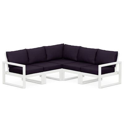 EDGE 5 Piece Outdoor Modular Deep Seating Set