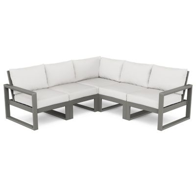 EDGE 5 Piece Outdoor Modular Deep Seating Set