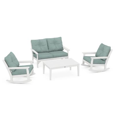 Vineyard Outdoor 4-Piece Deep Seating Rocking Chair Set