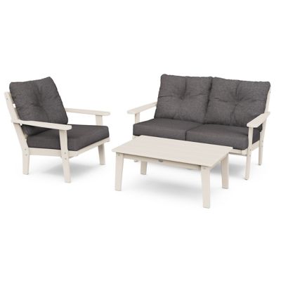 Lakeside 3-Piece Deep Outdoor Seating Set