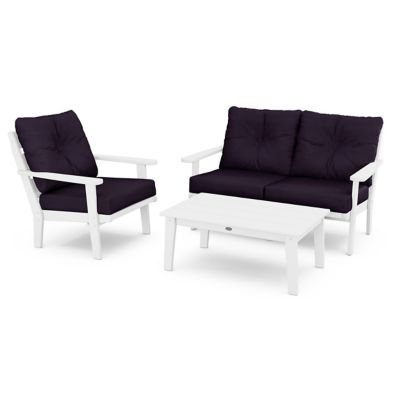 Lakeside 3-Piece Deep Outdoor Seating Set