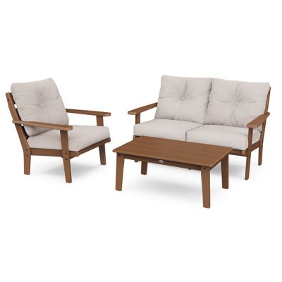 Lakeside 3-Piece Deep Outdoor Seating Set