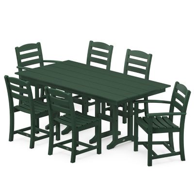 La Casa Outdoor Caf&eacute; 7-Piece Farmhouse Dining Set