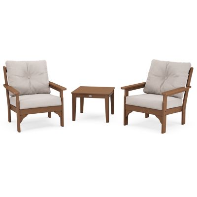 Vineyard 3-Piece Outddor Deep Seating Set