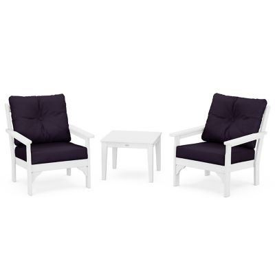 Vineyard 3-Piece Outdoor Deep Seating Set