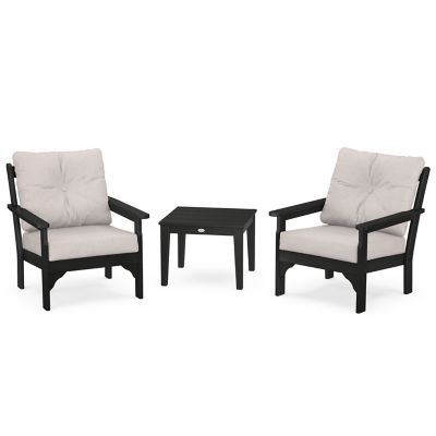 Vineyard 3-Piece Outdoor Deep Seating Set
