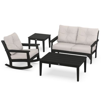 Vineyard 4-Piece Deep Seating Outdoor Rocker Set