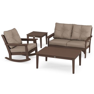 Vineyard 4-Piece Deep Seating Outdoor Rocker Set