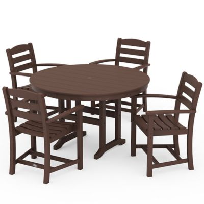 La Casa Cafe Outdoor 5 Piece Round Dining Set