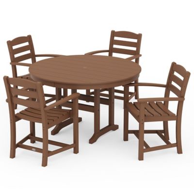 La Casa Cafe Outdoor 5 Piece Round Dining Set