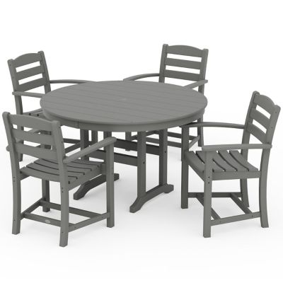 La Casa Cafe Outdoor 5 Piece Round Dining Set