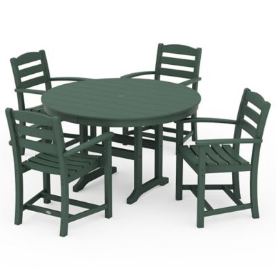 La Casa Cafe Outdoor 5 Piece Round Dining Set