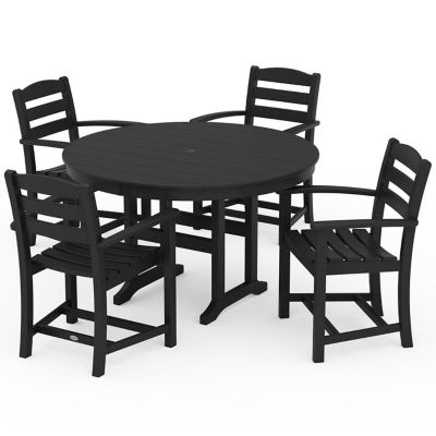 La Casa Cafe Outdoor 5 Piece Round Dining Set