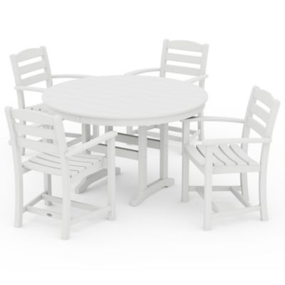 La Casa Cafe Outdoor 5 Piece Round Dining Set