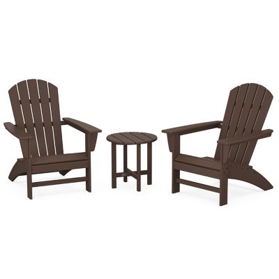 Nautical Outdoor 3-Piece Adirondack Set
