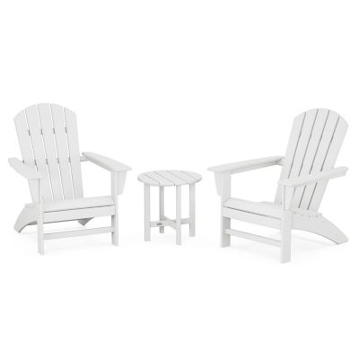 Nautical Outdoor 3-Piece Adirondack Set
