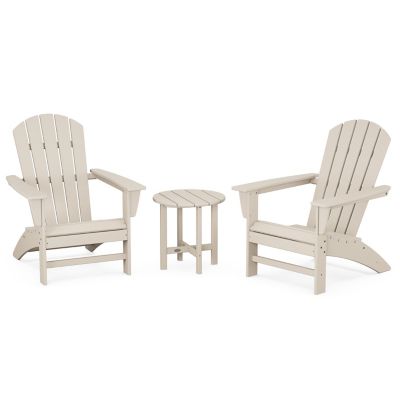 Nautical Outdoor 3-Piece Adirondack Set