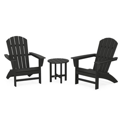 Nautical Outdoor 3-Piece Adirondack Set