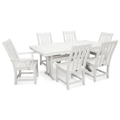 Vineyard Outdoor 7-Piece Dining Set with Trestle Legs