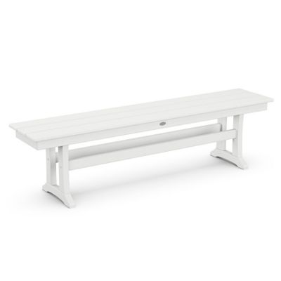 Farmhouse Trestle Outdoor Bench