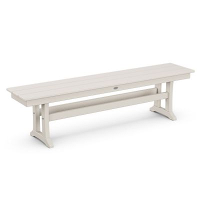 Farmhouse Trestle Outdoor Bench
