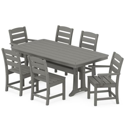 Lakeside 7-Piece Dining Set with Trestle Legs