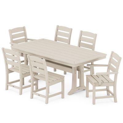 Lakeside 7-Piece Dining Set with Trestle Legs