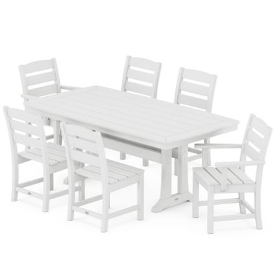 Lakeside 7-Piece Dining Set with Trestle Legs