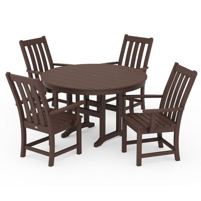 Vineyard Outdoor 5-Piece Round Dining Set