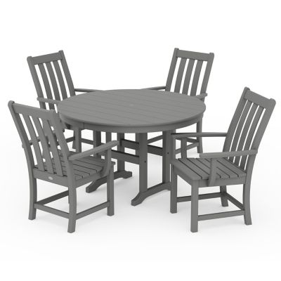 Vineyard Outdoor 5-Piece Round Dining Set