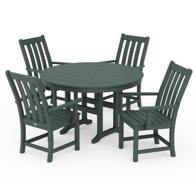 Vineyard Outdoor 5-Piece Round Dining Set