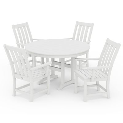 Vineyard Outdoor 5-Piece Round Dining Set