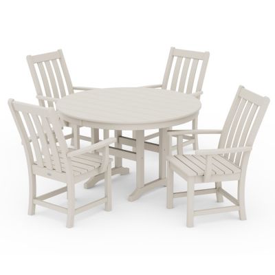 Vineyard Outdoor 5-Piece Round Dining Set