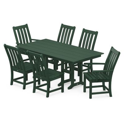 Vineyard 7-Piece Farmhouse Outdoor Dining Set