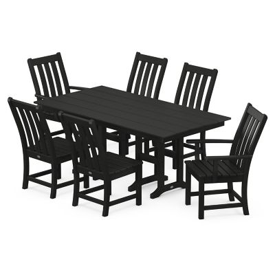 Vineyard 7-Piece Farmhouse Outdoor Dining Set
