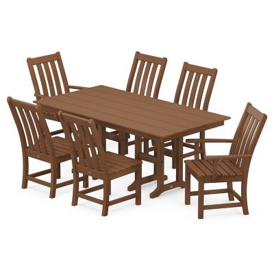 Vineyard 7-Piece Farmhouse Outdoor Dining Set